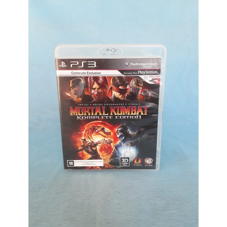Jogo Novo Mortal Kombat Komplete Edition Para Playstation 3 em Promoção na  Americanas