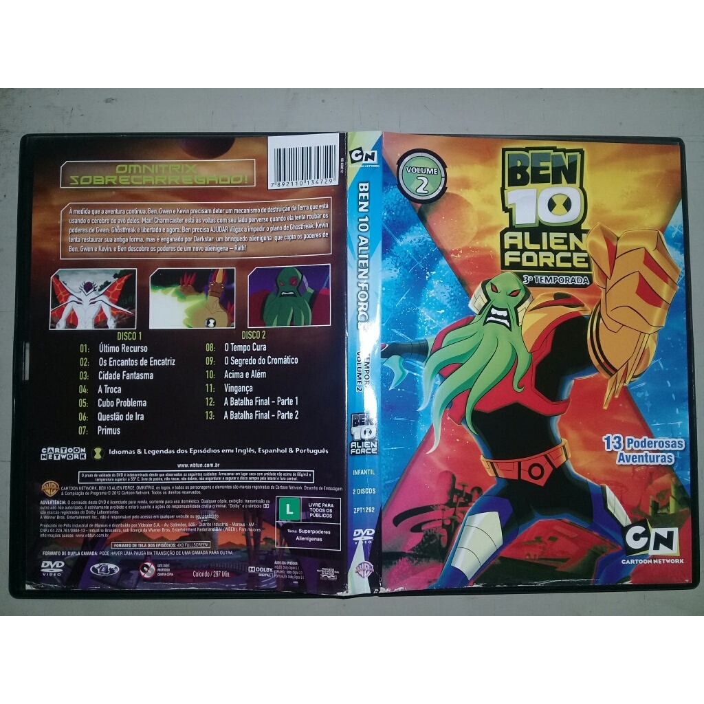 Ben 10 forca alien 1 temporada dvd