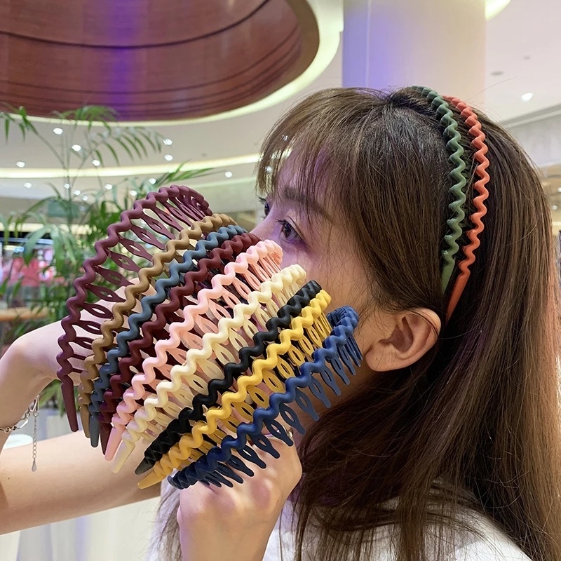 Simples e elegante forma de onda clipe de cabelo hairband feminino e bonito  masculino beleza modelagem ferramenta grampo de cabelo
