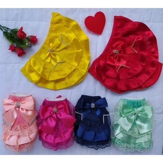 Kit 10 Calcinhas bunda rica Renda | Laço de fita Batizado Batismo