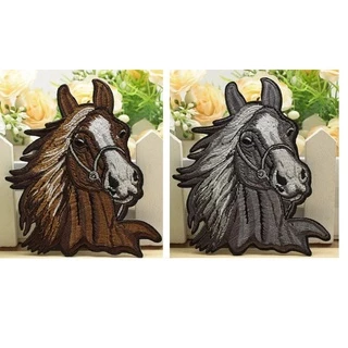Adesivo de Roupa Aplique Patch Bordado Termocolante Remendo Cavalo