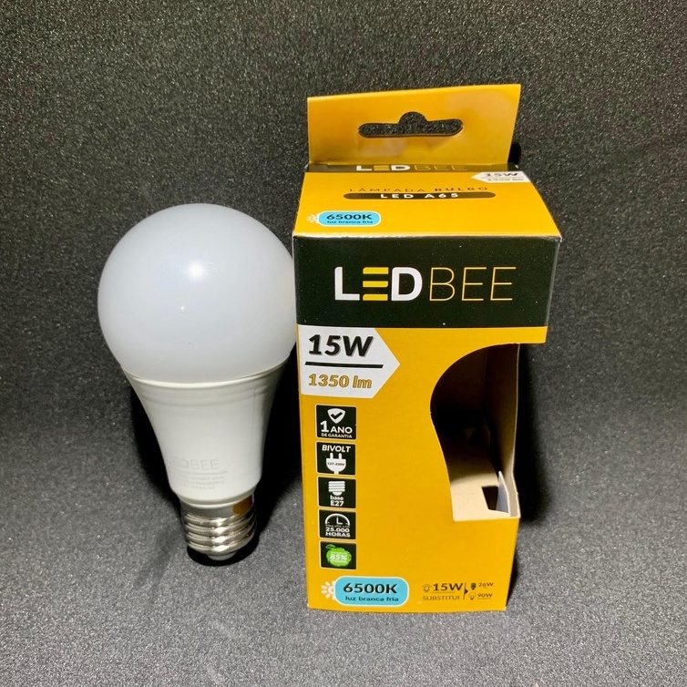 Lâmpada Led 15w Bulbo Bivolt 6500k Branca Fria Led Bee 1ano De Garantia Shopee Brasil 2014