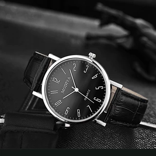 Relógio De Pulso Masculino Esportivo De Quartzo Com Pulseira De Couro E Aço Inoxidável