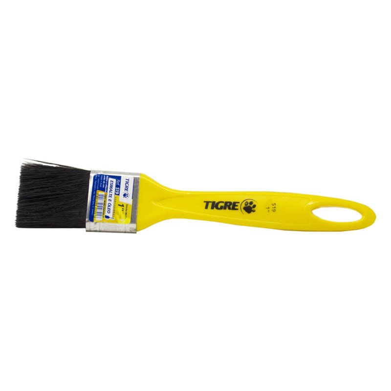 Pincel Trincha Para Tintas Esmalte e Óleo 1 Pol 519 Tigre | Shopee Brasil