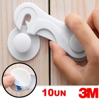 Vittak Kit Trava De Gaveta Armário Porta Segurança Bebê Proteção Criança Adesivo 3M – Kit com 2, 5 ou 10 Unidades em Oferta na Shopee