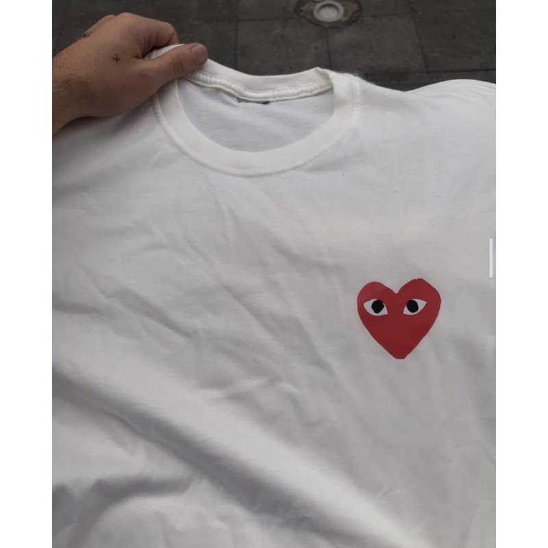 Camiseta 100 algodao Play Comme des garcons CDG Shopee Brasil