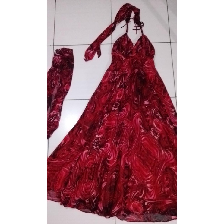 Vestido longo hot sale olx