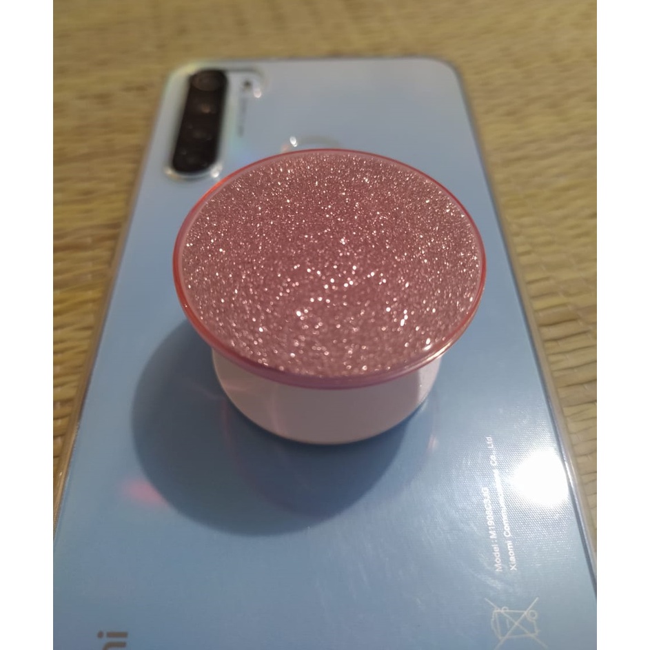 Pop socket glitter segurador socket cel brilho purpurina com cola 3m ...
