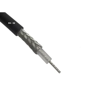 Cabo Coaxial Rg58 com 95% de Malha 10 Metros Afdatalink