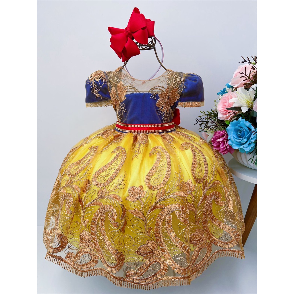 Vestido de branca de neve 2024 de luxo