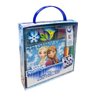 Kit Livro Maletinha Frozen Princesa Disney 10 Peças Infantil