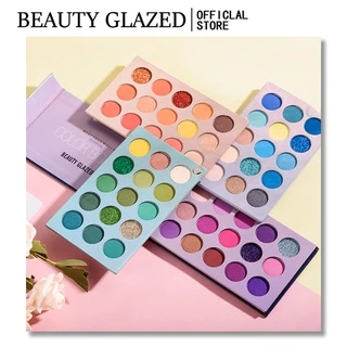 BEAUTY GLAZED Beleza Nova Paleta De Sombra De 60 Cores Maquiagem Olhos Brilhante Cosméticos