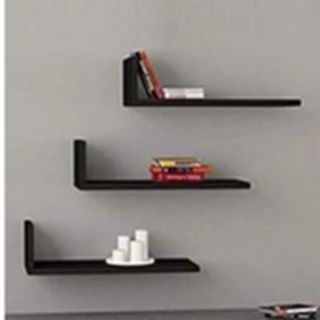 Prateleira decorativa L Kit 3 Peças MDF NICHO L Decoração Sala Banheiro Cozinha