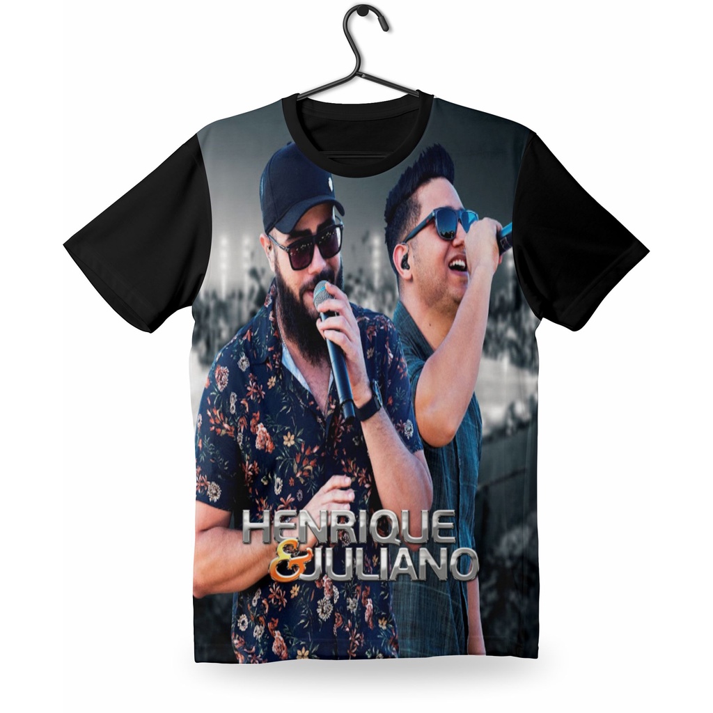 Camisa Camiseta fã Cantor Dupla Sertaneja Henrique E Juliano | Shopee ...