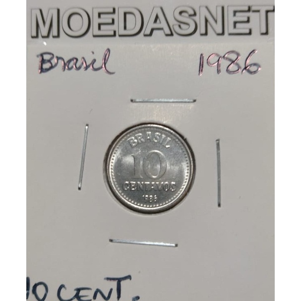 MOEDA 10 CENTAVOS 1986 INOX ESTRELA Shopee Brasil