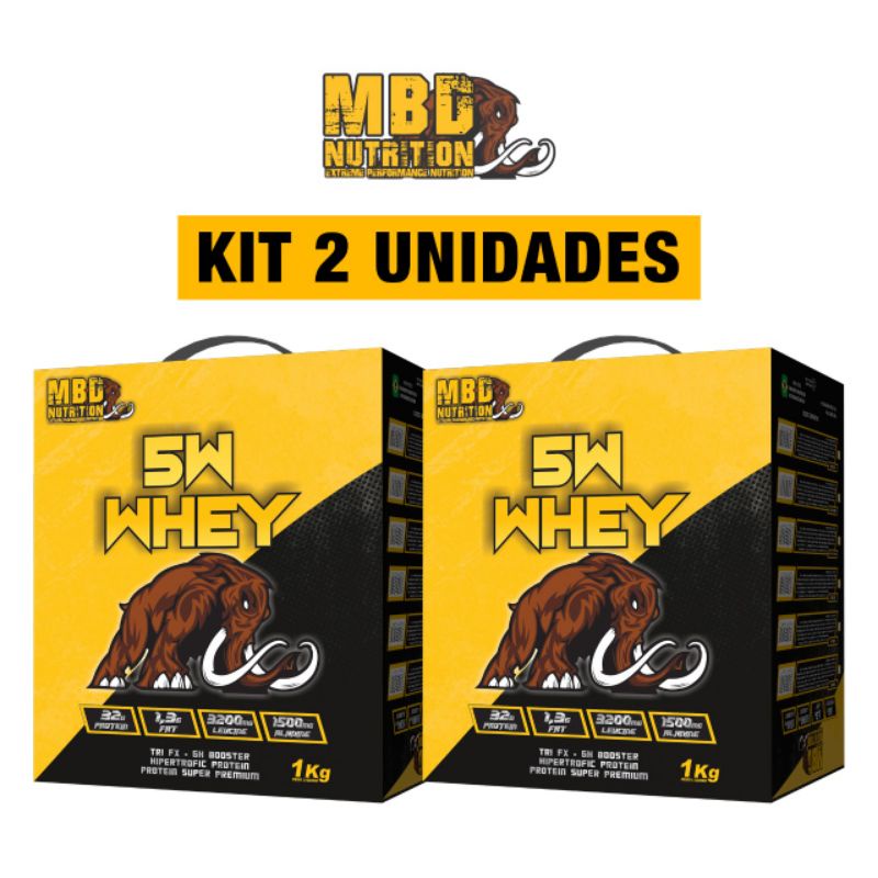 KIT 2 Whey Protein MBD NUTRITION 1kg Cada (OFERTA)