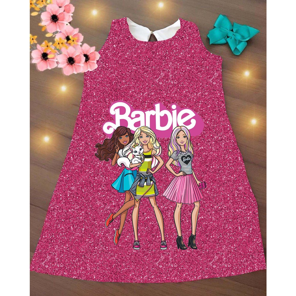 vestido barbie infantil  Outfits, Barbie life, Sleeveless dress