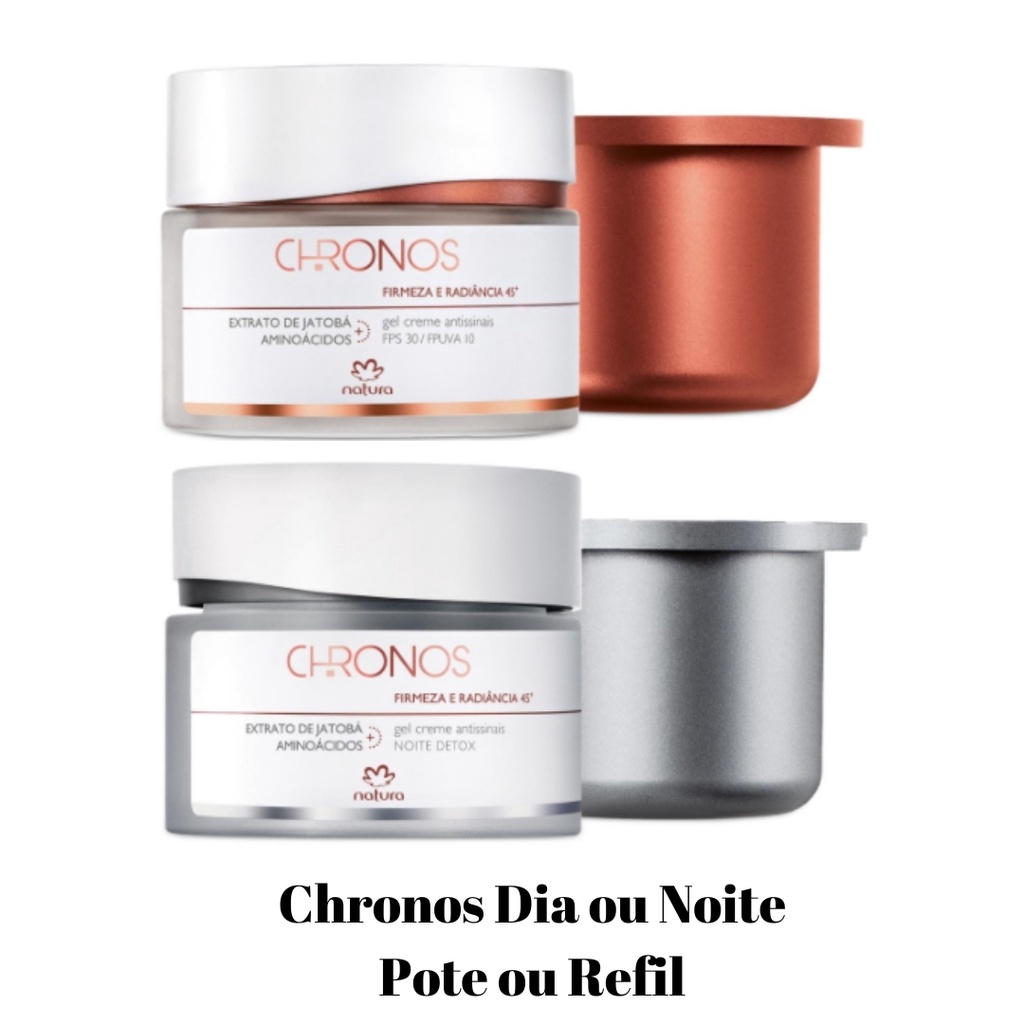 Chronos Gel Creme Antissinais Natura - Pote ou Refil - 30+ Dia, 30 ...