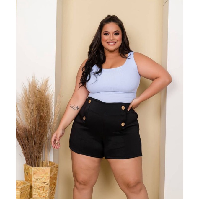 Bermudas femininas best sale plus size