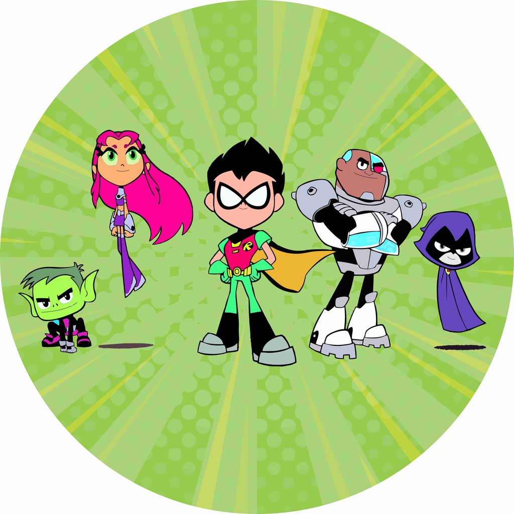 Painel Festa Retangular Teen Titans Ravena