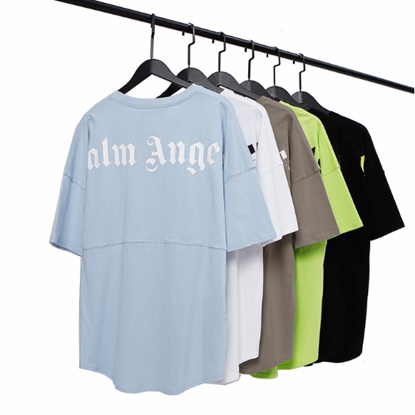 Novas Palm angels Camuflar Melhor qualidade respirável Camiseta De Manga Curta