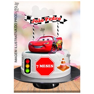 Decoração de bolo Cars Relâmpago McQueen - 4 unid. por 12,00 €