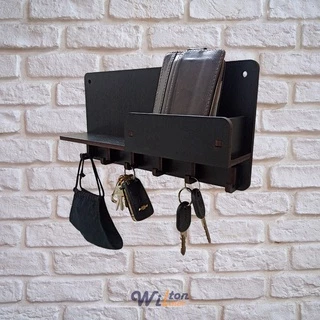 Porta Chaves e Objetos Para Cozinha Casa em Mdf Pintado - Envio rápido