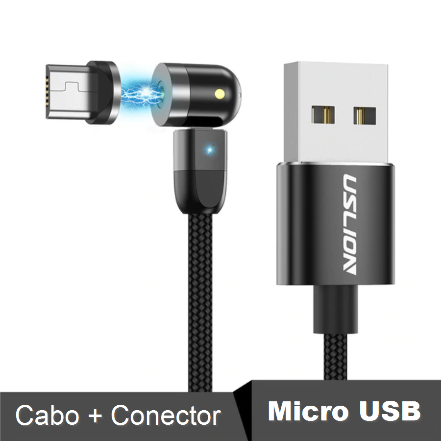ENKAY 3A USB a tipo C / 8 pin magnetico 540 gradi rotante cavo di