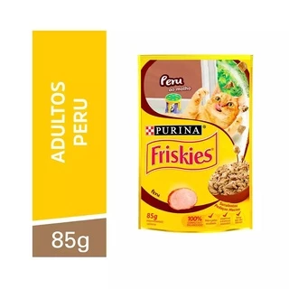 Ração Úmida Sachê Friskies Gatos Adultos Peru ao Molho 85g
