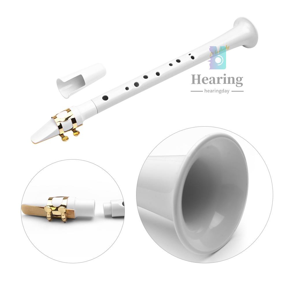 Mini Saxofone Muslady White Pocket Branco Sax Portatil Mini Saxofone De Plastico Com Bolsa De Transporte Shopee Brasil