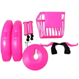 Kit De Montagem Para Bicicleta Infantil Aro 16 Cor Rosa