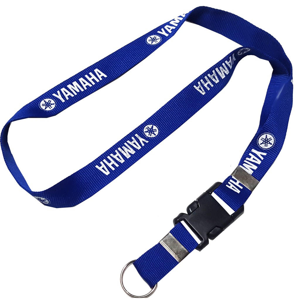 Chaveiro Yamaha Moto Cordão Tirante Pescoço Crachá Fecho Tic Tac Engate Azul