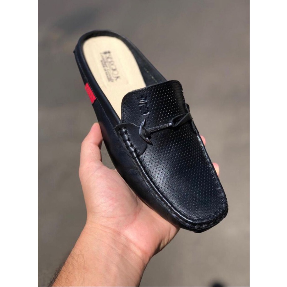 Mocassin Louis Vuitton Masculino Preto Xadrez