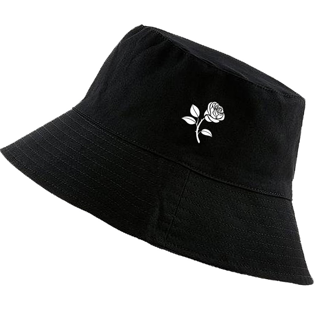 Chapéu bucket hat unissex Rosa tumblr desenho boné - Escorrega o Preço