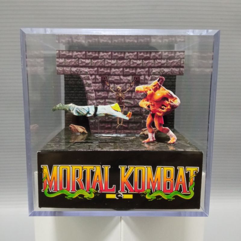 Cubo Diorama Mortal Kombat Cenário Goro's Lair