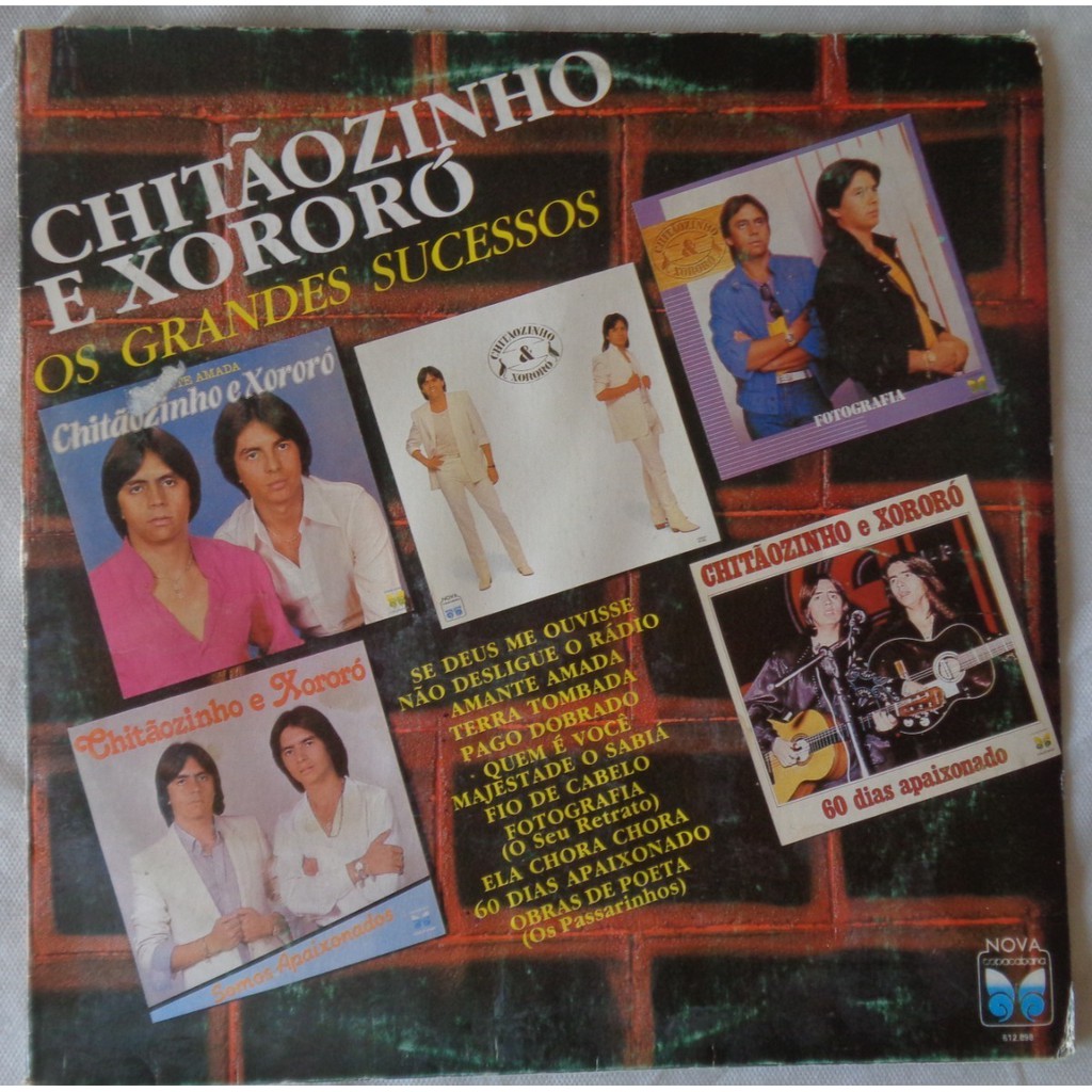 DISCO DE VINIL - CHOTAOZINHO E XORORO - 60 DIAS APAIXON