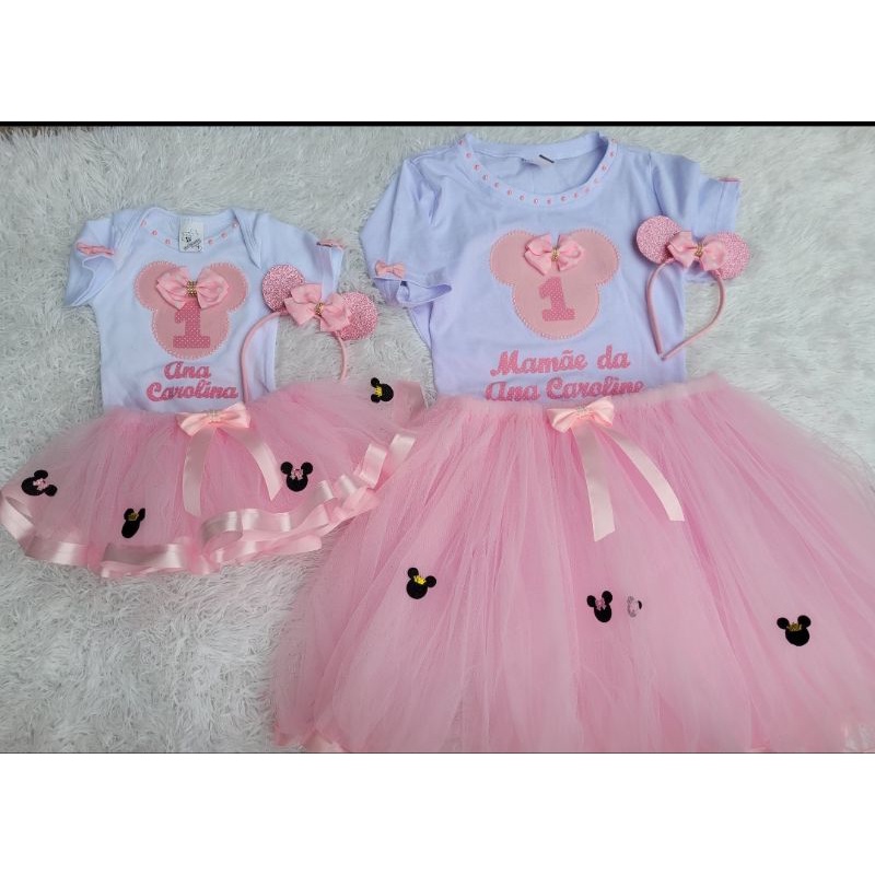 Vestido minnie vermelha tal mae best sale tal filha