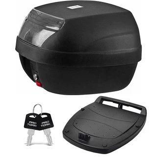 Baú Bauleto para Motos 28 Litros SmartBox Com Refletor Traseiro e Lente Fumê BP-03FM Pro Tork