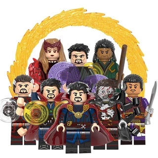X0335 Doctor Defender Strange Scarlet Witch Master Mordo Super Heroes Mini Tijolos Coleção De Figuras De Plástico