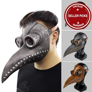 Máscara De Halloween Médico Da Peste Este Bico Longo De Látex Cosplay Steampunk Para Crianças