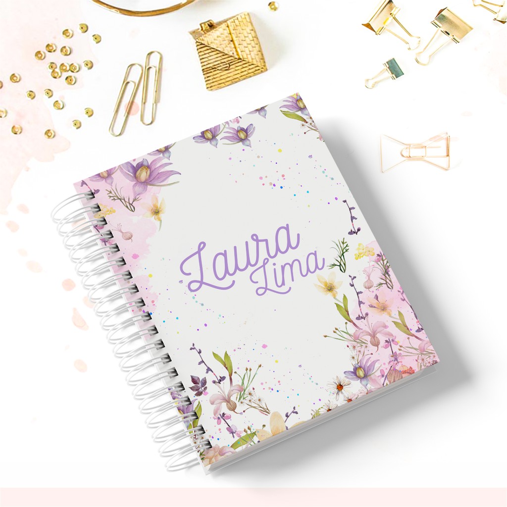 Caderno personalizado com nome na capa | Shopee Brasil