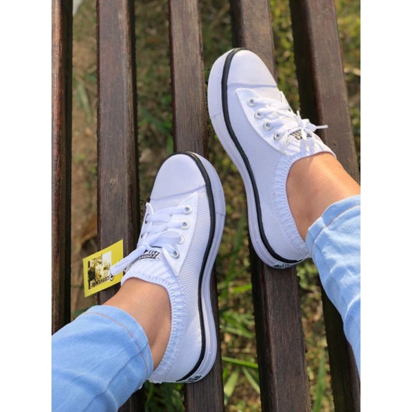 Tênis All Star Converse Feminino Meia Calce Fácil Branco