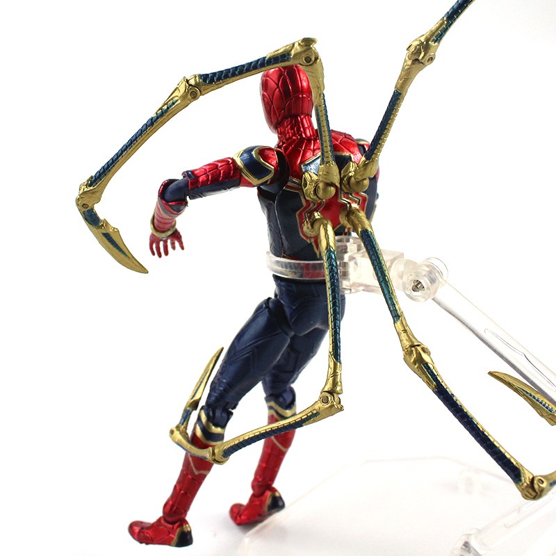 15cm Anime Os Vingadores Infinity War Iron Spider Man Mafex