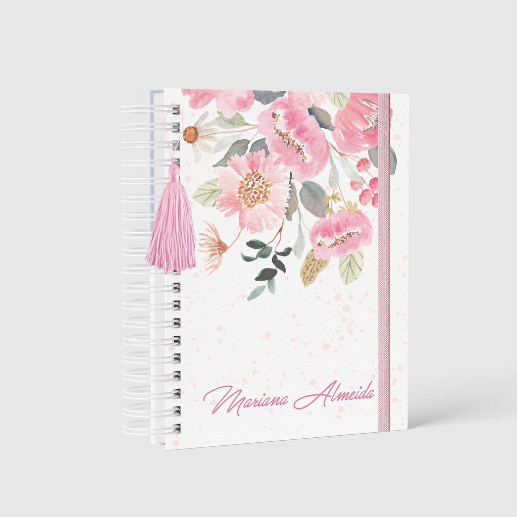 Agenda 2025 Personalizada Linda Floral Rosa com Nome | Shopee Brasil