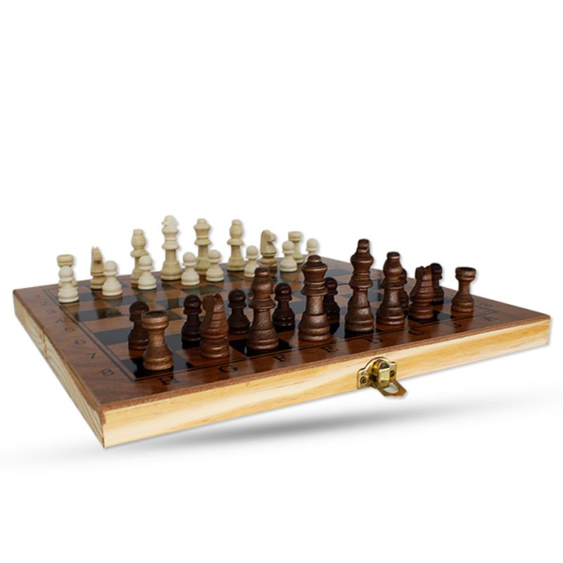 Jogo de tabuleiro de xadrez de vidro conjunto de tabuleiro de xadrez  não-dobrável decoração de