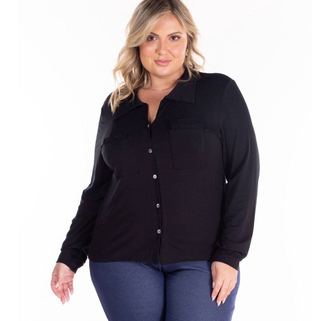 Blusas meia best sale estação plus size