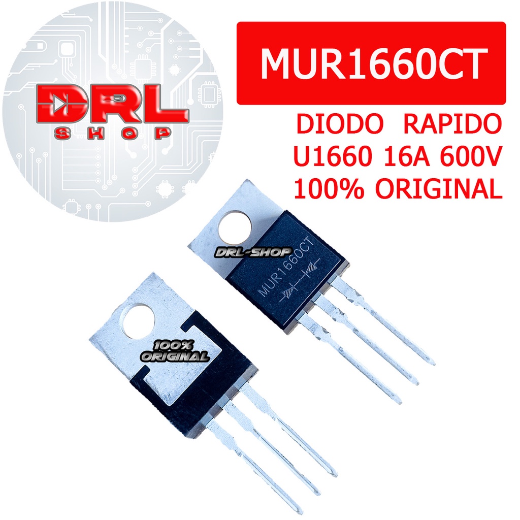 Mur1660CT = U1660CT = 15ETH06 Diodo Rapido 100% Original | Shopee Brasil