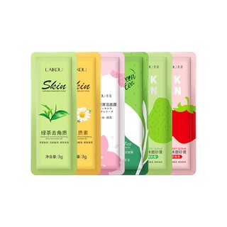 LAIKOU Chamomile/Matcha/Strawberry/Avocado/Sakura Face Body Scrub Exfoliating Cream Leg Arm Cleansing Gel Tender Skin