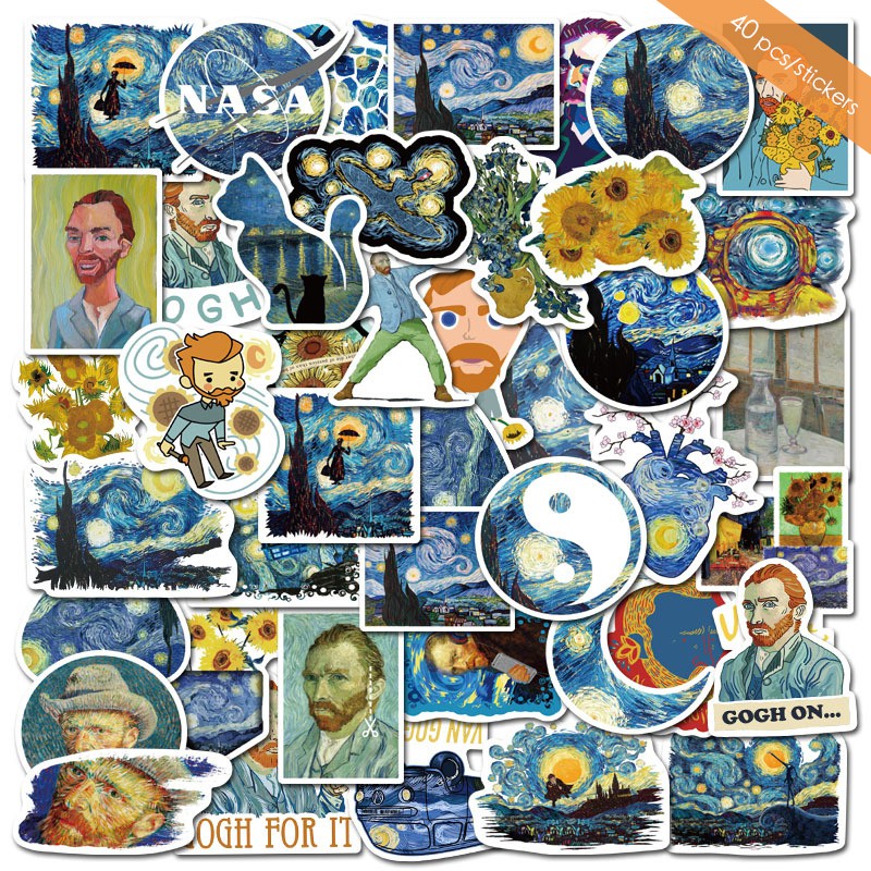 Van Gogh Paper Stickers