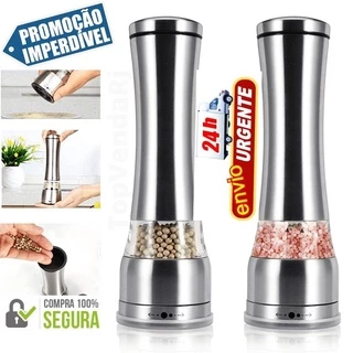 Moedores De Sal Grosso E Pimenta Do Reino Em Aço Inox ( ENVIO IMEDIATO)